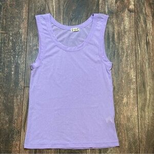 Free People Intimately light purple sheer tank top size medium NWOT